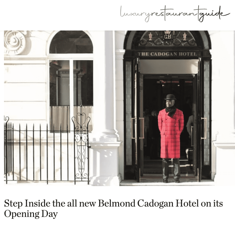 london hotel uniform 