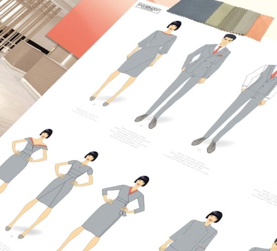 hotel uniform moodboard