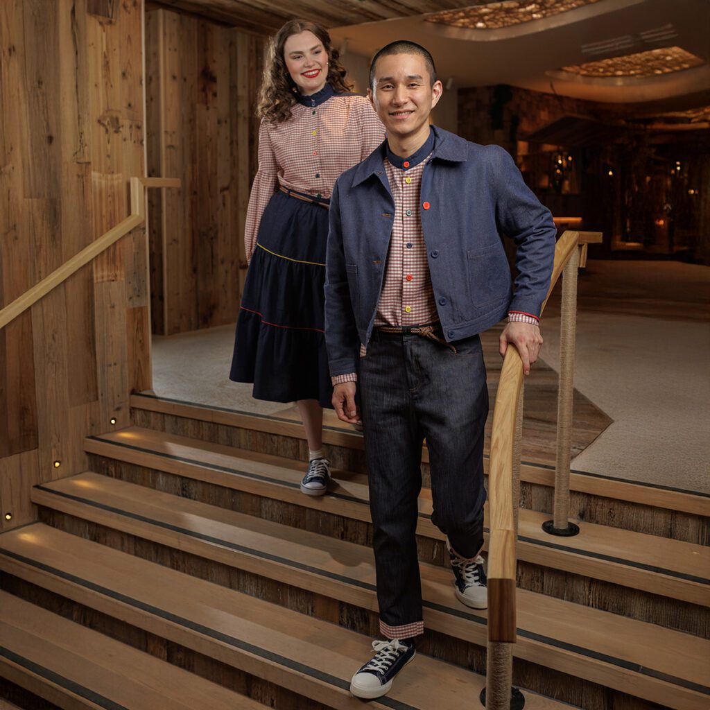 men and women hotel clothing